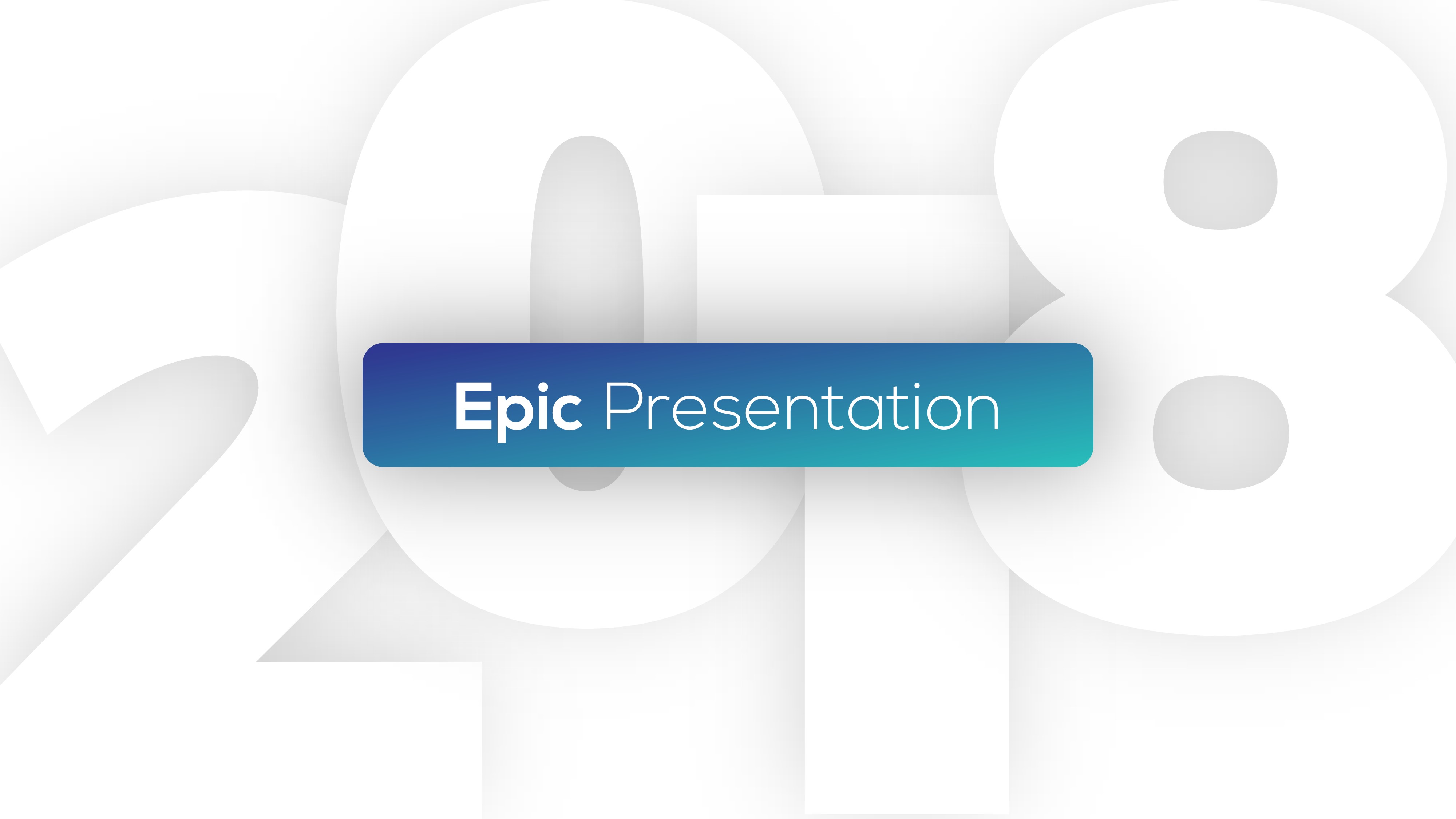 2018 epic presentation template